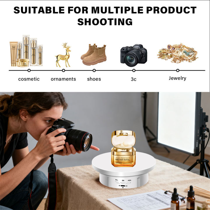 Photography%20Turntable%20Electric%20Rotating%20Display%20Stand%20360%20Degree%20with%20Remote%20Control%20Motorized%20Turntable%20for%20Photos%20or%20Videos%20-%20Image%205