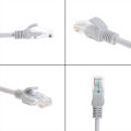 5M/10M/15M/20M/30M Optional Gray CAT5/CAT-5e Ethernet Cable RJ45 + DC Power CCTV Network Lan Cable For System IP Cameras. 