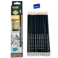 12 Piece High Quality Pencil with Pencil Cutter. 