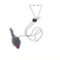 Hanging door mouse teasing cat stick elastic clip door swing hanging jumping toy cat relief pet supplies.