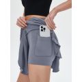 Women's High Waisted Tennis Mini Skirt Tennis Yoga Golf Sports Belt Safety Pants Pocket Comfortable and Breathable Sports Skirt.