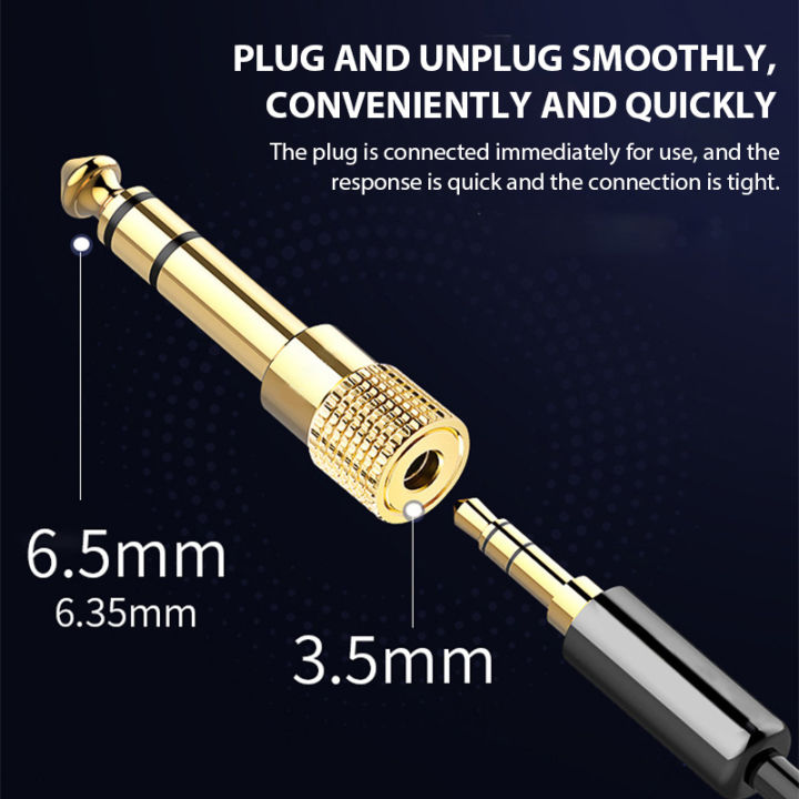 10/5PCS%20Jack%203.5%20To%206.35%20Audio%20Adapter%206.5mm%20To%203.5mm%20Converters%20Male%20Female%20Connector%20Headphone%20Plug%206.3mm%20Consumer%20Electronics%20-%20Image%205