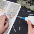 Glue Tips, 100pcs Plastic Glue Micro-Tips Glue Extender Precision CA Glue Applicator for Arts Crafts Hobby Projects Guitar. 