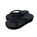 Black rubber wedge heels for ladies new arrival best shoe designs trending fashions 4cm height heel by ruky choiceit shoes. 