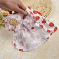 Dog dress for Female Pet Cat Puppy Floral Princess Skirt S-XL. 