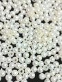 700 Pcs 4mm (Small) Round White Plastic Pearl Beads For Jewelry Making DIY Bracelet Necklace Earrings Crafting Embroidery Keychain Etc. 