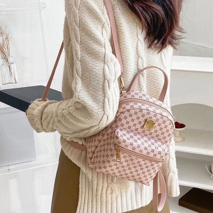 Stylish leather backpacks branded style for women available in 3 colours