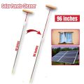 Solar Panels Cleaner with Extendable 9ft Long Rod with Wipe and Sponge - 8 inches Size. 