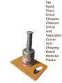 Vip Plastic Hand Press Onion Chopper Manual Onion and Vegetable Cutter And Choping Board Material Plastic.