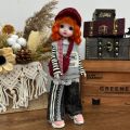 The New 6-point Bjd Clothes 30 Cm Doll Clothes Dress Up Suit BJD Clothes Ghost Mother Doll Accessories Jumpsuit.