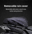 Multifunction Motorcycle Rear Seat Bag Waterproof Motorcycle Tail Bag Large Capacity Motocross Rider Shoulder Bag with Raincover.