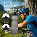 Squeeze Water Bottle 750ml Bpa Free Lightweight Reusable Plastic PP5 Push Pull Lid for Bike Cage Sports Running Hydration. 