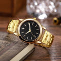 【Low price】2pcs Fashion Couple Watches Luxury Men Women Simple Quartz Watches Alloy Band Wristwatches Reloj Mujer（Without Box）. 