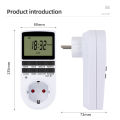 Electronic Timer Socket LCD Digital Timer Switch EU FR US UK AU Plug Timers 7Day 12/24 Hour Programmable Control Timing Outlet.