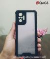 QAGS Xiaomi Redmi Note 10 Pro Cover - Multi cover - Semi Transparent (Self Dotted) Matte Shockproof Camera Ring Protection Case Back Cover. 