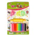 Kids modeling clay with tools perfect play dough for kids creativity. 