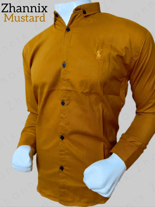 Mustard%20Color%20Shamrey%20Fabric%20Shirt%20-%20Premium%20Quality,%20Comfortable%20&%20Versatile%20for%20Men,%20Women%20&%20Teens%20-%20Image%206