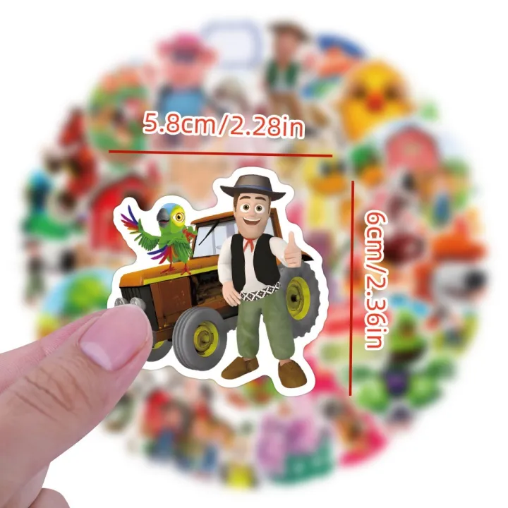 50PCS%20Cute%20La%20Granja%20de%20Zen%C3%B3n%20Stickers%20Decals%20For%20Phone%20Laptop%20Suitcase%20Notebook%20Skateboard%20Waterproof%20Sticker%20-%20Image%203