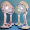 New USB Rechargeable Folding Fan With LED Light. 