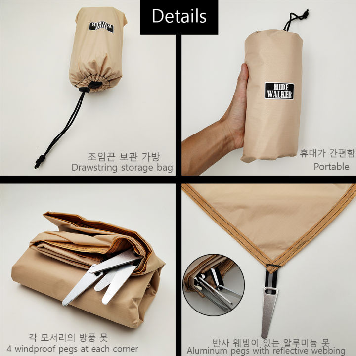 Tent%20Footprint%20Ultralight%20Pocket%20Picnic%20Mat%20with%20Windproof%20Stakes%20Outdoor%20Camping%20Portable%20Folding%20Waterproof%20Tent%20Ground%20Sheet%20-%20Image%205