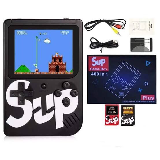 Sup Game Portable Video Game Box with Mario, Super Mario, Dr Mario, Contra, Turtles, and Other
