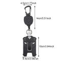 New Badge Holder Carabiner Keychain ID Holder Retractable Reel Mountaineering Buckle Multiple Tools Accessories.