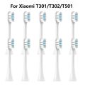 Replacement Toothbrush Heads for MIJIA T301/T302/T501 Sonic Electric Tooth Brush DuPont Bristle Nozzles With Vacuum Packaging. 