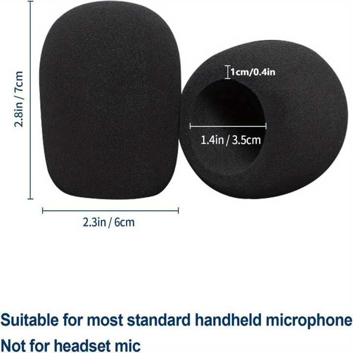 6pcs/pack%20New%20Style%20Microphone%20Cover%20-%20Foam%20Mic%20Covers%20Windscreen%20Suitable%20for%20Most%20Standard%20Handheld%20Microphone%20-%20Image%203