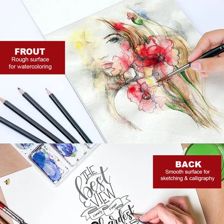 Watercolor%20Paper%20A3/A4/A5%20300gsm%20-%20Professional%20Artists%20Water%20Colour%20Pad%20with%2020%20Sheets%20-%20Art%20Paper%20for%20Mixed%20Media%20Drawing%20-%20Image%206