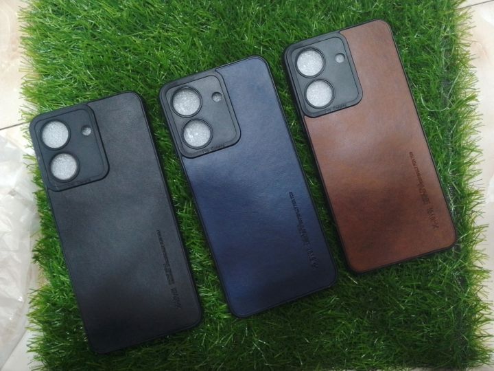 Realme 13C Premium Leather Case Camera Protection Shock Proof Back Cover