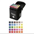 Morning Glory Markers twin double tip sketch art markers with broad and fine tip pack of 30/40/60/80 colours one side fine/Round tip one side highlighter tip permanent markers. 