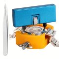 3pcs Watch Battery Replacement Kit Watch Wrench Back Remover Watch Case Rear Cover Opener And Tweezers Set. 
