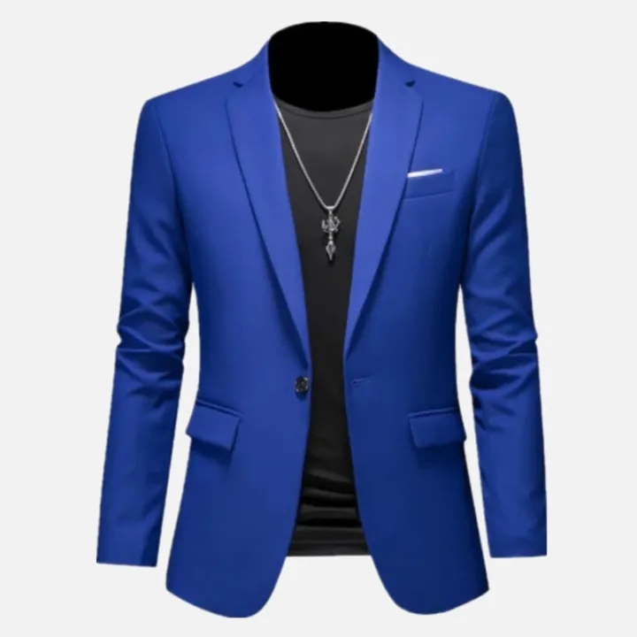 2024 Spring Men Boutique Fashion Suit Men's Slim Groom Wedding Suit