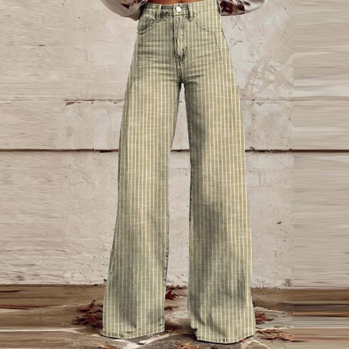 Women%20Bootcut%20Jeans%20Fashion%20Trendy%20Color%20Striped%20Wide%20Leg%20Straight%20Leg%20Mopping%20Pants%20Casual%20Street%20Style%20All-Match%20Denim%20Pants%20-%20Image%207