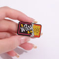 Golden Vip Tickets Enamel Pins Retro Fun Geometry Wonka Brooch Lapel Shirt Collar Badges Jewelry Fans Wholesale.