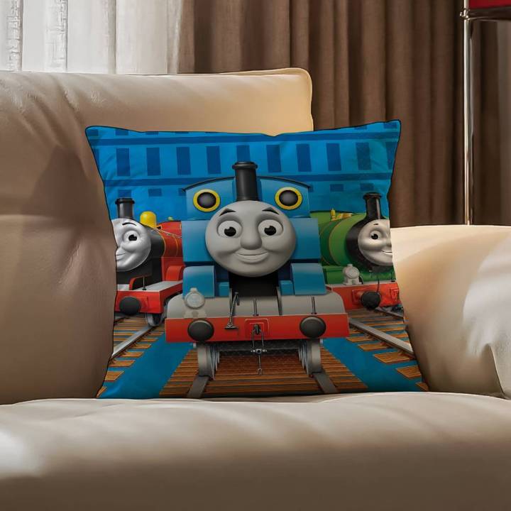 Thomas%20The%20Train%20Square%20Pillow%20Case%20Anti-dustmite%20Pillowcase%20Invisible%20zipper%20silky%20short%20plush%20Sofa%20cushion%20cover%20-%20Image%203
