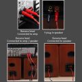 YYAUDIO One Pair HiFi Speaker Cable High Purity 6N OFC Core with Banana and Y 24K Gold Plug Horn Cable for Amplifier Speaker.