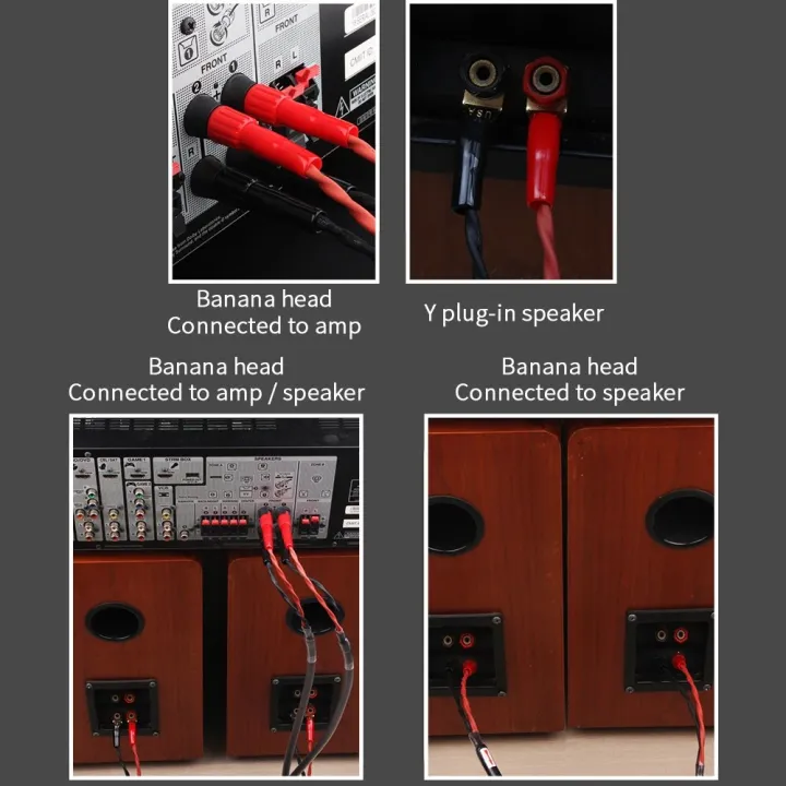 YYAUDIO%20One%20Pair%20HiFi%20Speaker%20Cable%20High%20Purity%206N%20OFC%20Core%20with%20Banana%20and%20Y%2024K%20Gold%20Plug%20Horn%20Cable%20for%20Amplifier%20Speaker%20-%20Image%203