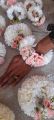 gajra kangan bangle artificial flowers pink and white imported floral 1 hand 1 peice. 