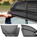 NEW 4pc Car Sun Shade Styling Accessories Hook & Loop Car Window Sun Shade Set - Easy Install, Cool Interior & Privacy Sun Visor. 