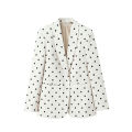 NLZGMSJ 2026 Spring Chic Women Blazer Polka Dot Single Breasted Long Sleeve Blazer New Fashion Office Lady Blazers. 