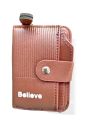 Genuine Leather Wallet for men- Stylish leather Wallet 9 Card holder Pockets 2 CASH AND KEY POCKETS Leather Decent Smart and Long lasting Brown. 