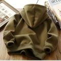 2024 Winter Kids Hoodies Boys Girls Fashion Letter Sweatshirts Teen Thicken Plus Velvet Warm Coats Children Autumn Clothing. 