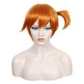 Short Pocket Monster Misty Orange Wig Halloween Cosplay Costume Wig For Women Party Hair Heat Resistant Synthetic Fiber. 