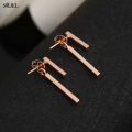 SMJEL 2026 New Fashion Simple T Bar Drop Earring for Women Geometric Ear Jacket Earrings Wedding  S140. 