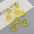 32Pcs, Clover, Transparent, Flowers, Cut, Scattered Beads, DIY Accessories, Jewelry Making Supplies, Pendant. 