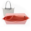 Felt Insert Bag Fits For Longchamp Handbag Liner Bag Felt Cloth Makeup Bag Support Travel Portable Insert Purse Organizer.