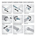 For AR 15 AR-15 M4 BCG Carbon Removal Tool Bolt Cleaning Kit M16 Rifle Scraper .223/5.56 AVAR15S Gun Accessories. 