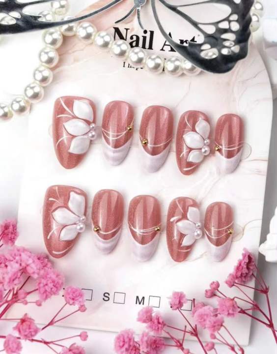 Korean%20Press%20On%20Nails,%20korean%20artificial%20high%20quality%20Nails,%20natural%20looking,%20deal,%20Cateye%20Nails%20Pack%20of%2012,%20Magnetic%20Cat%20Eye%20Nail%20Polish%20Look,%20Press%20On%20Nails%20for%20Girls,%20Beautiful%20Korean%20Style%20Nails,%20Reusable%20Fake%20Nails,%20Nail%20Art%20Design,%20Glossy%20nude%20Nails%20-%20Image%203