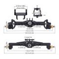 Brass CNC Widen Portal Axles +10mm with Lay Down Servo Mount & Links for 1/18 RC Crawler Car TRX4M Axle Upgrade parts. 